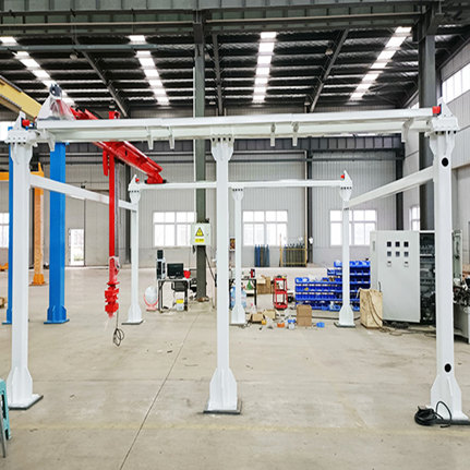 Three axis truss robot for bar material handling
